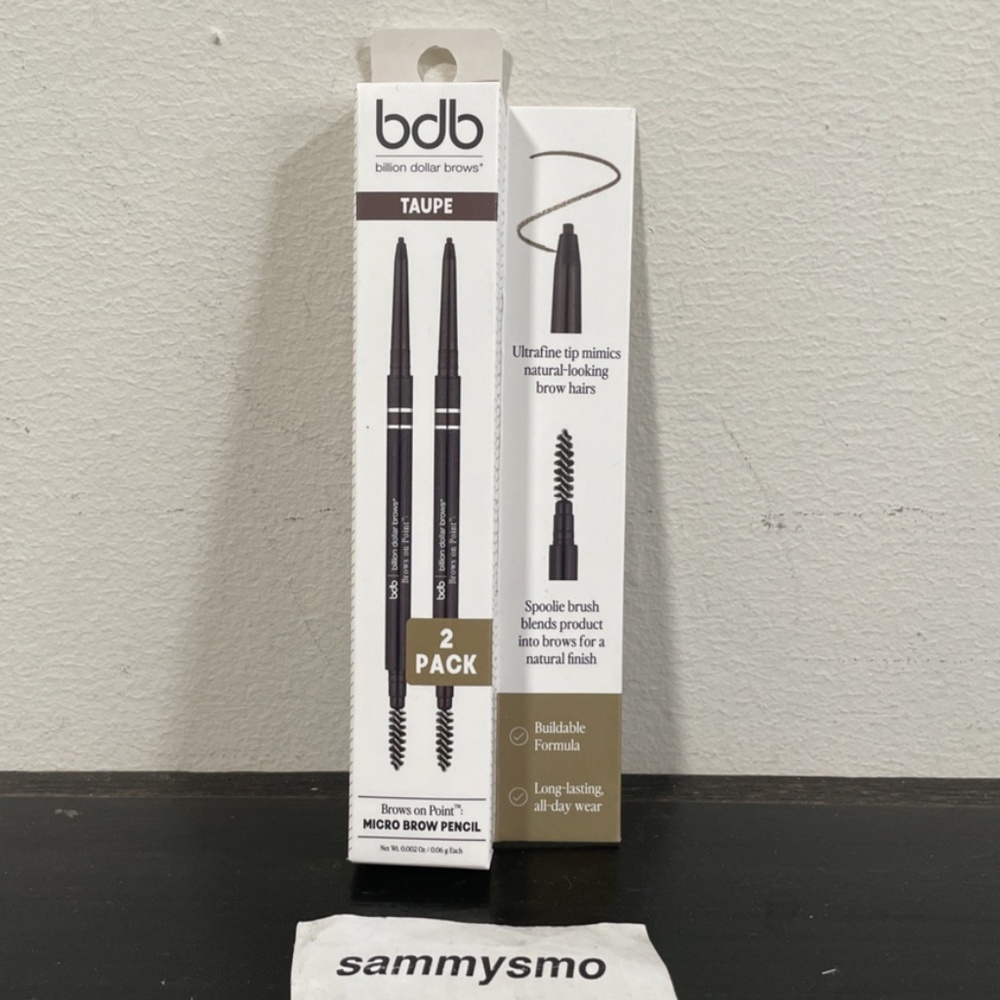 bdb Billion Dollar Brows, Brows On Point Micro Brow Pencil Taupe, 2ct